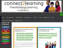Tablet Screenshot of connect2learning.com